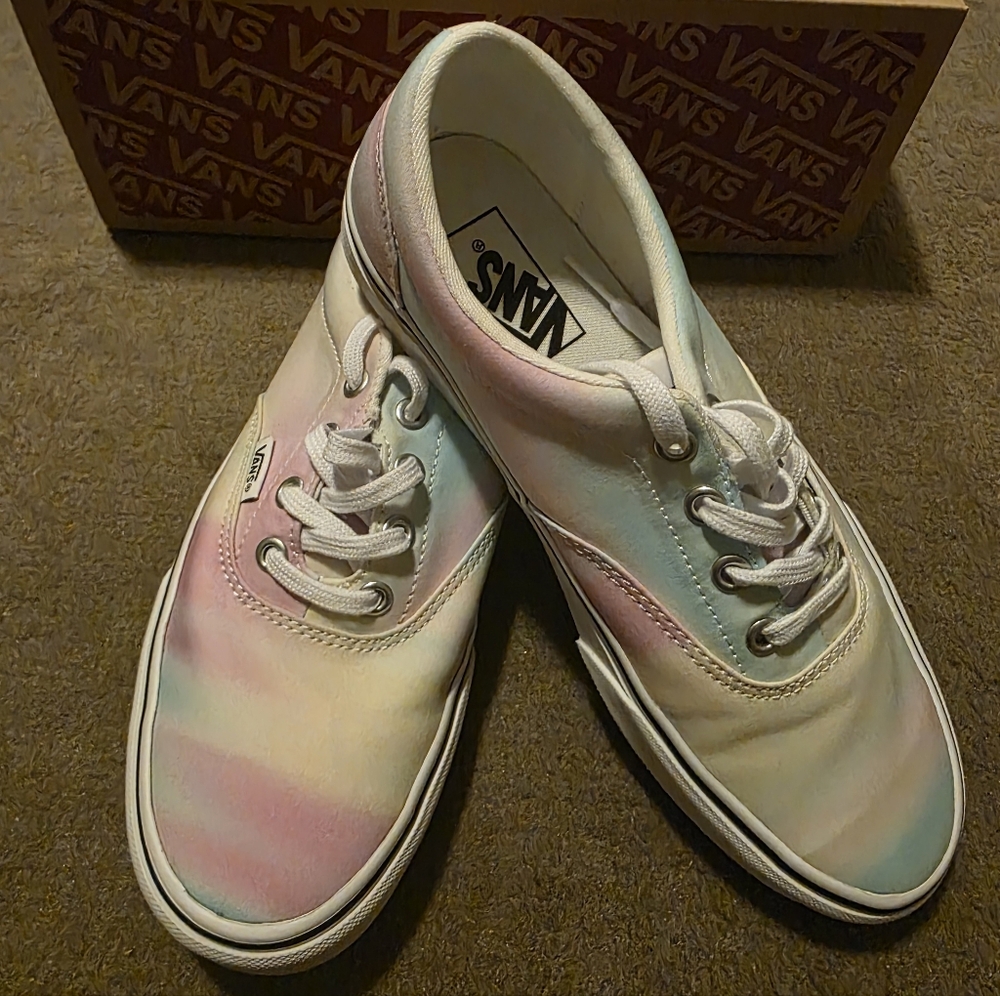 Vans Pink and Blue Gradient Sneakers